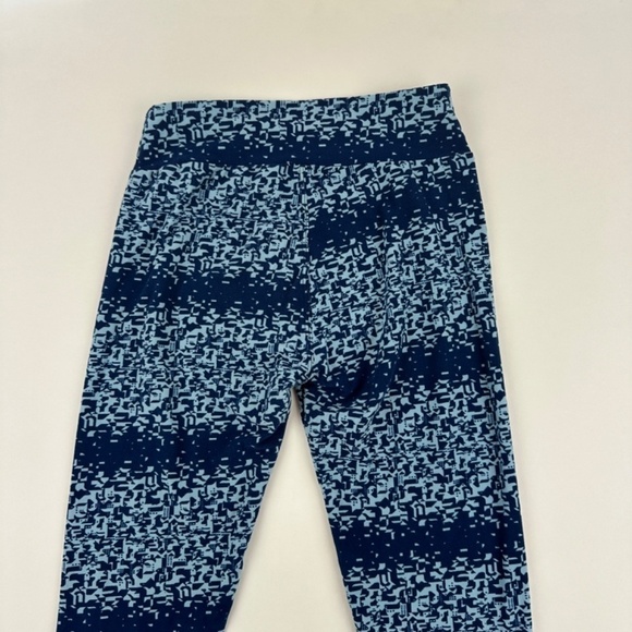 Lularoe Leggings Womens One Size Blue Striped Geometric - Picture 6 of 7